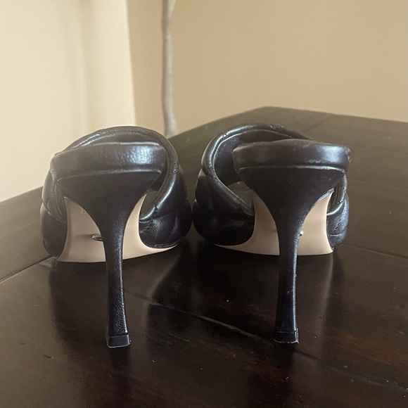 Tony Bianco Black Quilted Heeled Sandals - Picture 6 of 12